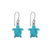 turquoise slice earrings